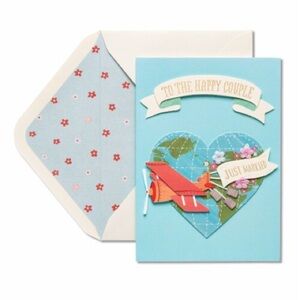 🆕Papyrus 3D “Just Married” Greeting Card